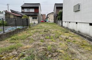 敷地後方からの全景
