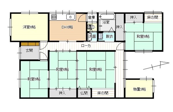 伏木古府１丁目5-36　貸家